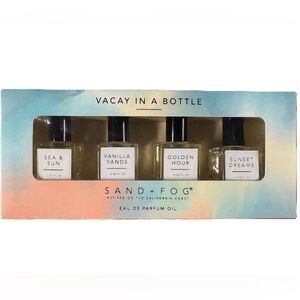 117. Sand + Fog Vacay In A Bottle 4 Piece Eau De Parfum Oil Rollers- summer set